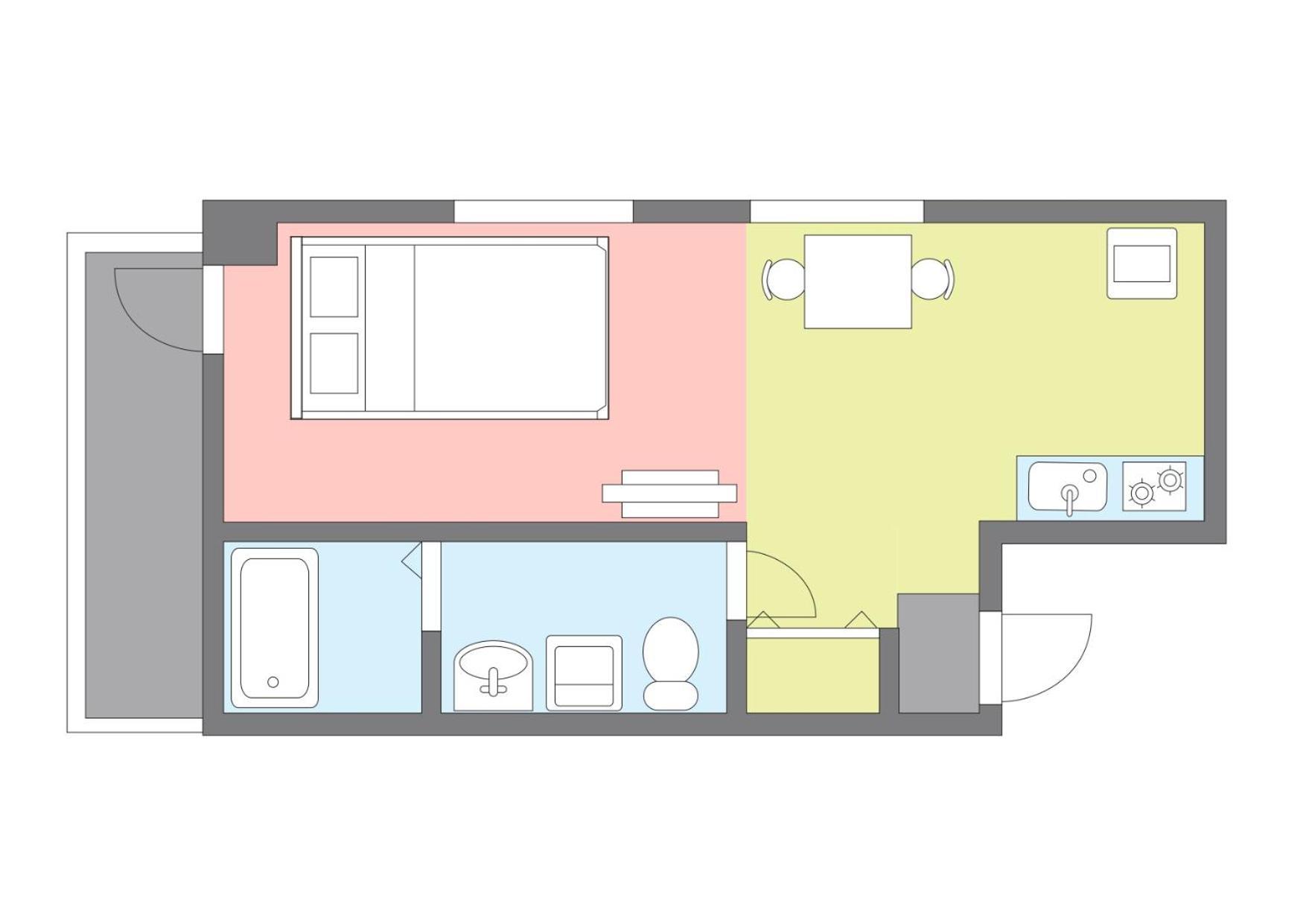 Yakuin Apartment Fukuoka  Exterior photo